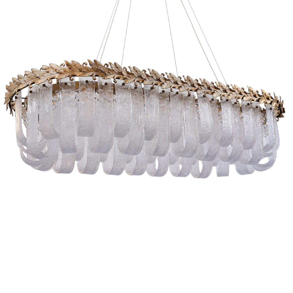 Bianca LED Chandelier, Stainless Steel, 115×50×80cm - Oxide-نجفة ليد بيانكا، استانلس ستيل، 115×50×80 سم - اكسيديه